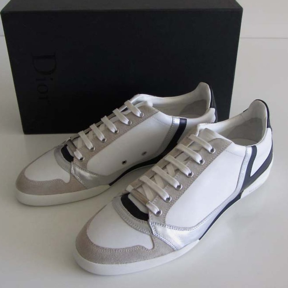 new DIOR HOMME leather suede low-top sneakers 43.5